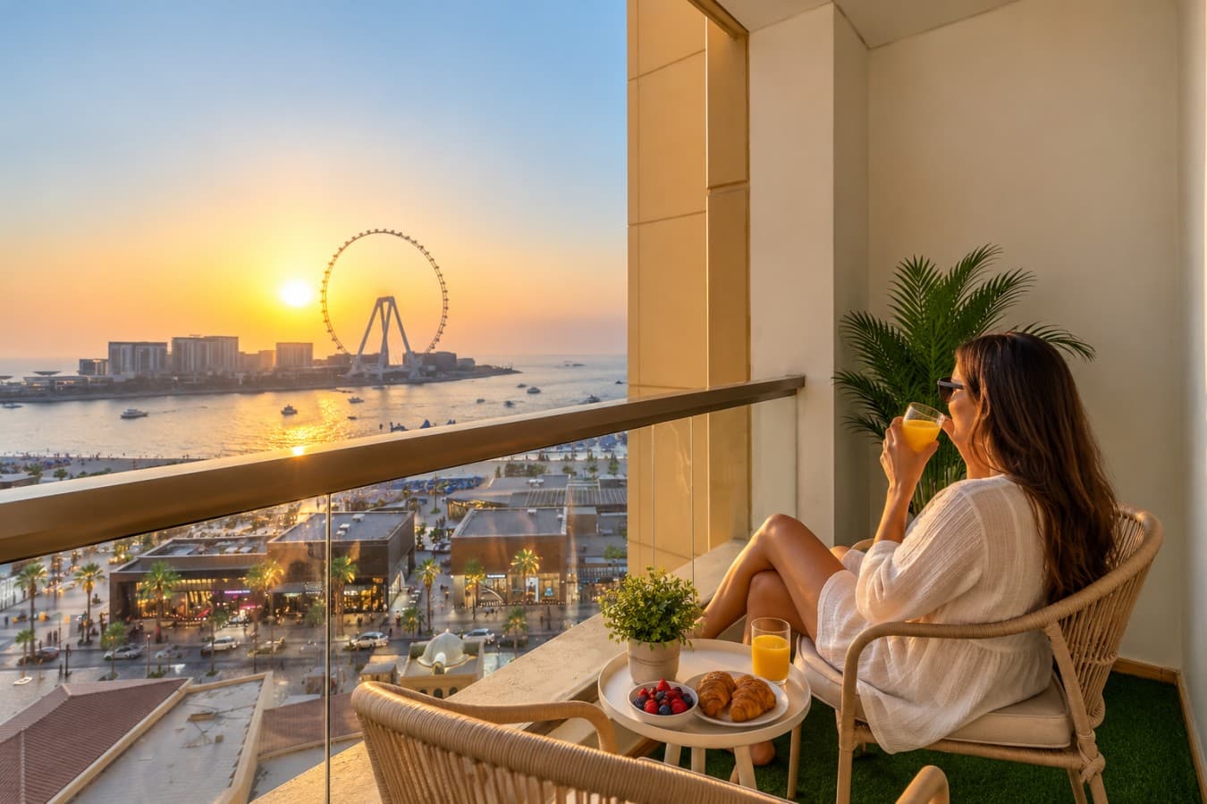 Perfect Dubai Eye & Sunset View | JBR Beach Access